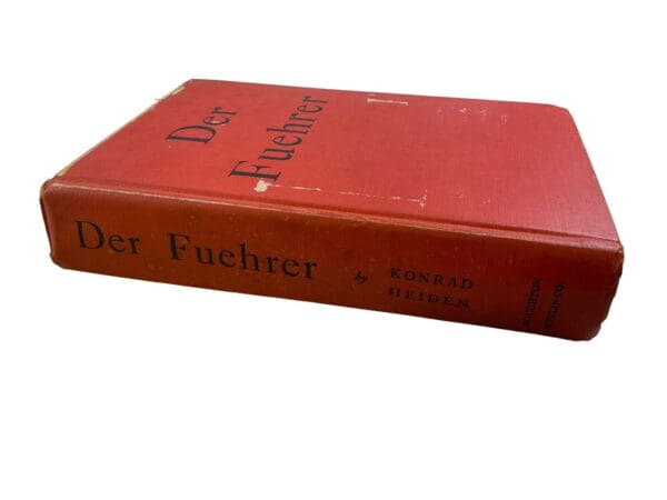 WW2 German Der Fuehrer Konrad Heiden Hard Cover Reference Book