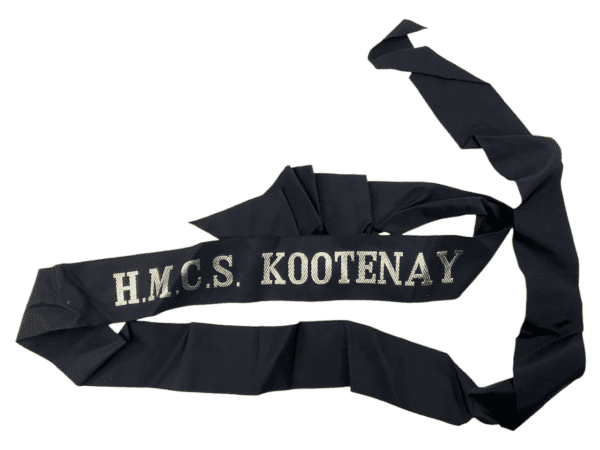 Canadian RCN Navy HMCS Kootenay Full Length Cap Tally