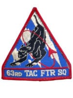 US USAF 63rd Tactical Fighter Squadron Patch Crest