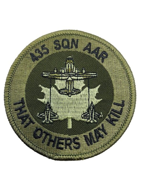 Canadian Forces RCAF 435 Squadron AAR That Others May Kill OD Green Patch Crest