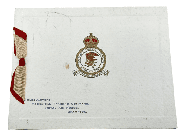 WW2 British RAF Technical Training Command Brampton Christmas Card