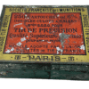 Victorian French US Paris Made 6mm Tin EMPTY 3 x 2.5 x 1.5 Inch
