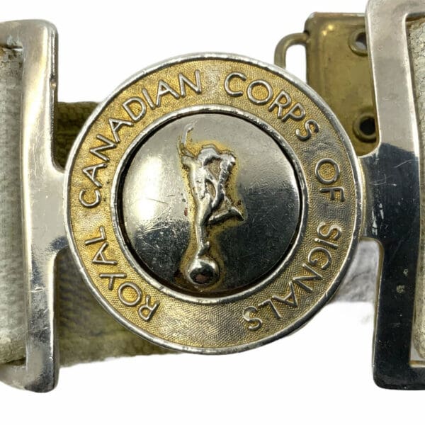 Canadian Royal Corps Of Signals RCCS Web Belt & Buckle