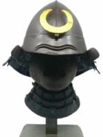 Japan Japanese Momonari Kabuto Helmet 1750-1800 with Hanpo Face Shield