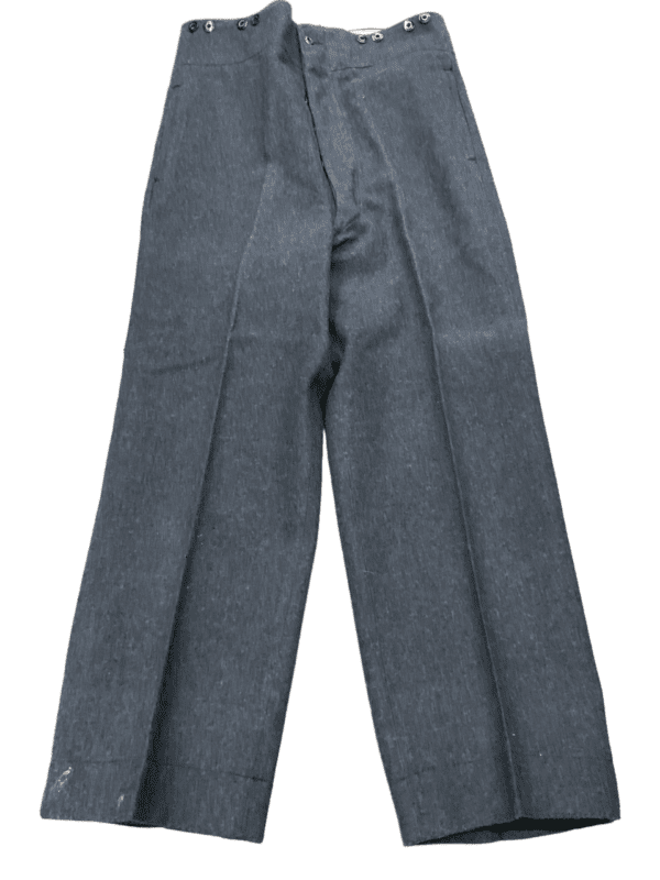 WW2 Canadian RCAF Blue Wool Straight Leg Trousers Size 33