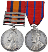 British Boer War QSA Medal Group Police Coronation 6351 Pte J Erratt Essex Regt