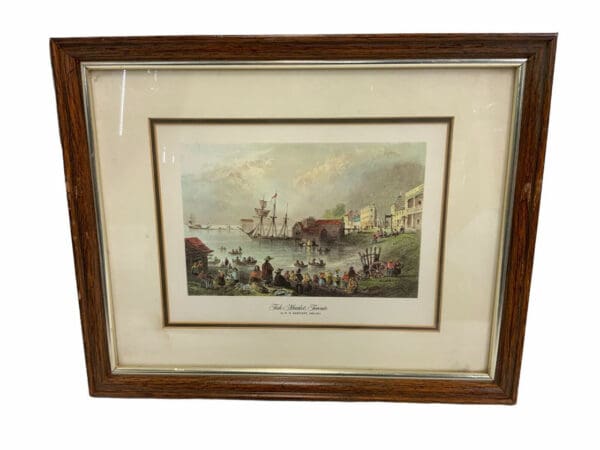 Canadian Fish Market Of Toronto Framed Print 12 x 15 Inches