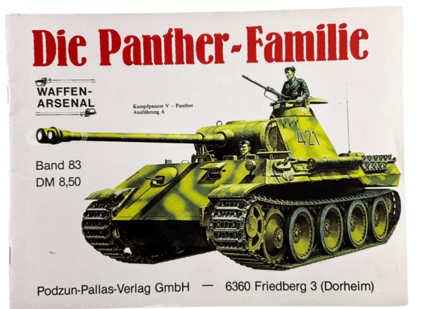 WW2 German The Panther Family Waffen Arsenal GERMAN TEXT SC Reference Book