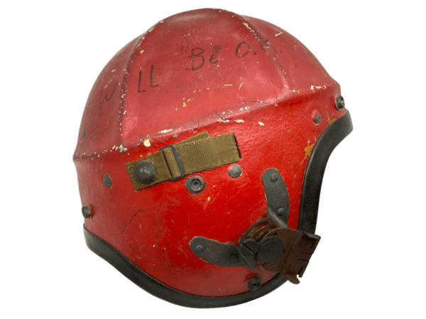 Canadian RCAF Bone Dome Type H-4 Pilots Helmet With Graffiti Size Medium