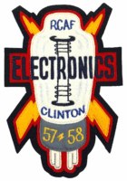 Royal Canadian Air Force RCAF Station Clinton Electronics 1957-58 Felt Patch