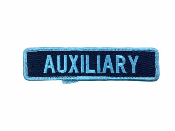 Canadian Auxiliary Blue Police Patch