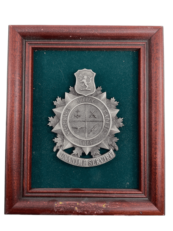 Canadian Reserve Cadets Chief Wood Plaque 9 x 8 Inches