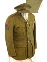 WW1 Canadian CEF 4th CMRR Mounted Rifles Officers Tunic Hat Trousers Unnamed