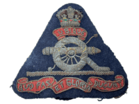 Canadian British RA RCA Artillery Bullion Blazer Crest Patch