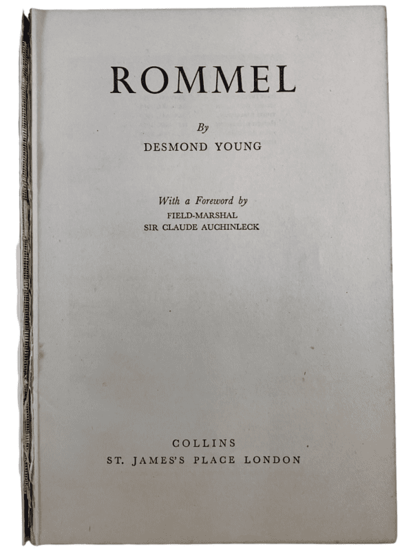 WW2 German Field Marshal Rommel Desmond Young Hardcover Reference Book