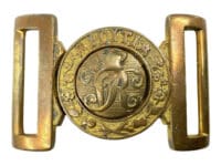 British Victorian Militia Belt Buckle Bent and Parker Birmingham Maker Marked