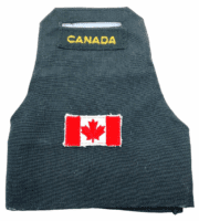 Canadian Forces Gabardine Green Nationality Title & Flag Patch Arm Brassard