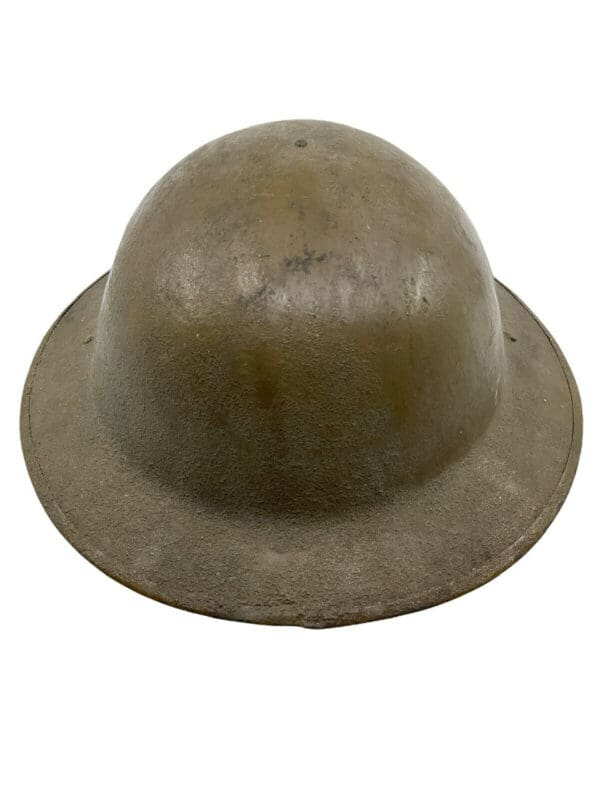 WW1 US AEF 7th Division Painted Brodie Camouflage Helmet