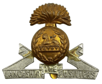 WW2 British Lancashire Fusiliers Regiment Cap Badge