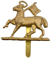 WW2 British Queens Royal Regiment West Surrey Cap Badge