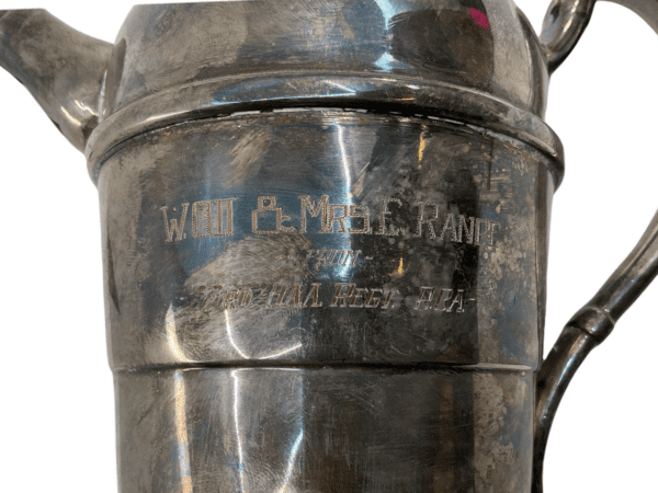 Canadian 53rd Heavy Anti Aircraft Regiment RCA Engraved Wedding Gift Coffee Pot