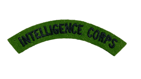 WW2 British Intelligence Corps Cloth Shoulder Title