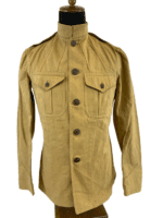 WW1 US AEF USMC Tropical Stand Up Collar Field Service Jacket Two Pocket