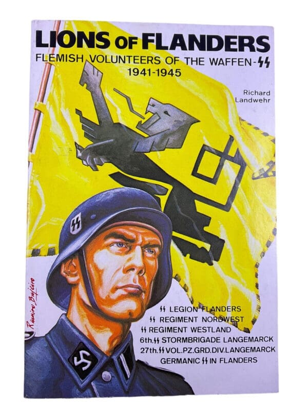 WW2 German Flemish Volunteers Lions of Flanders Soft Cover Reference Book