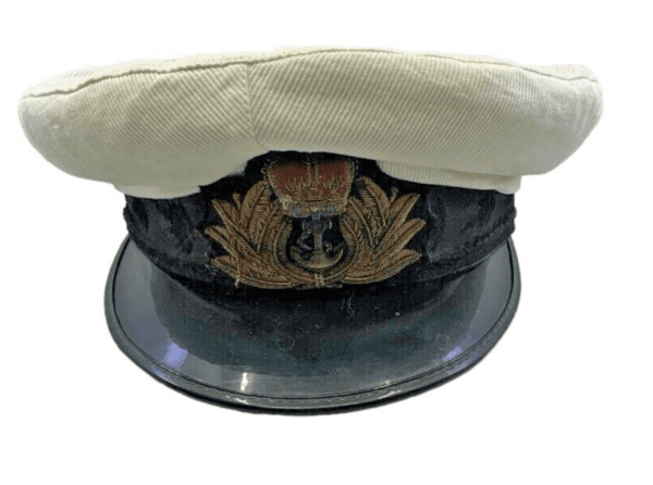 Canadian Navy RCN Officers Peak Cap Hat Missing Chin Strap Size 7 1/8