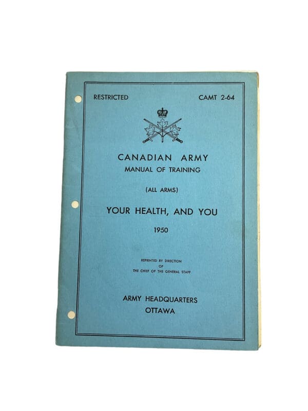 Canadian Army Manual Your Health and You Softcover Reference Book