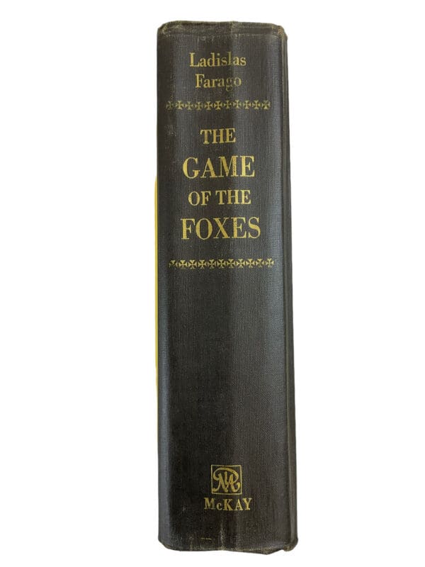 WW2 German Espionage The Game of Foxes Hardcover Reference Book