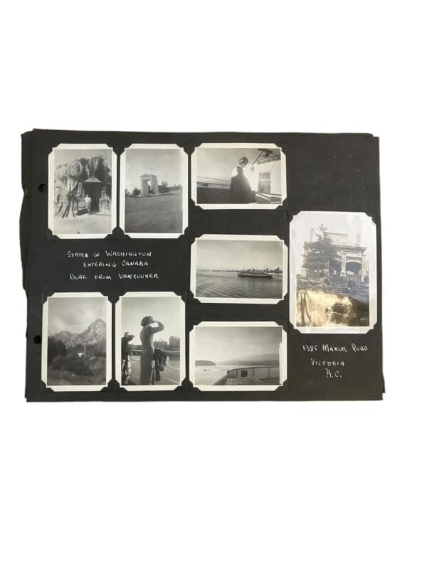 WW2 Canadian RCN Navy Photograph Album Uniforms Ships N.American Travel - Image 20