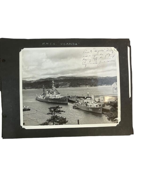 WW2 Canadian RCN Navy Photograph Album Uniforms Ships N.American Travel - Image 18