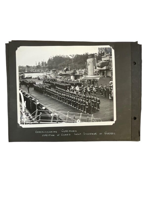 WW2 Canadian RCN Navy Photograph Album Uniforms Ships N.American Travel - Image 17