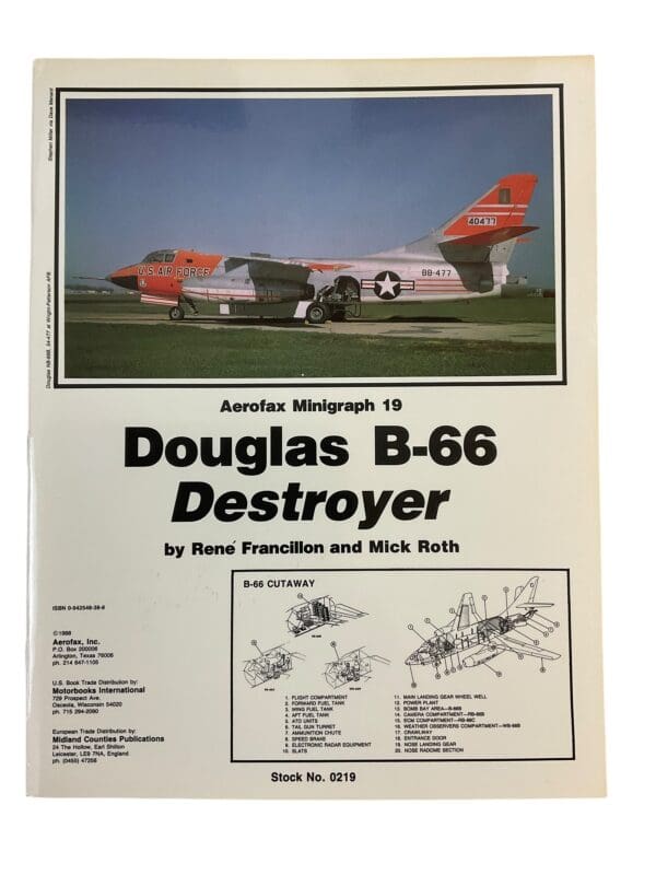 Douglas B66 Destroyer Aerofax Minigraph 19  Reference Book