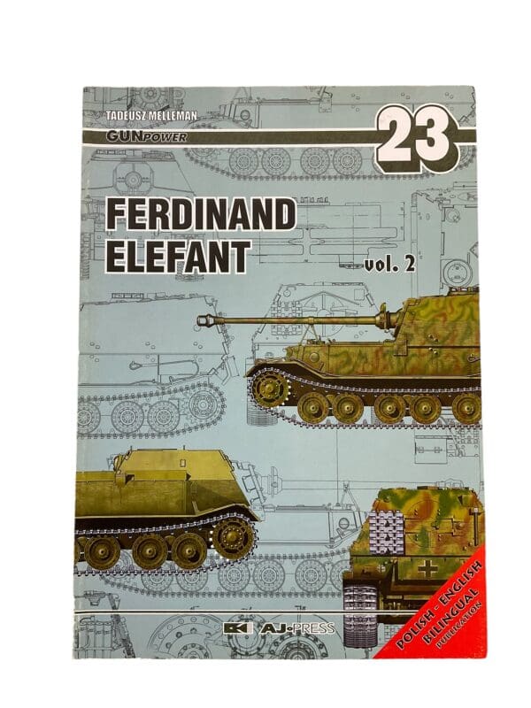 WW2 German Ferdinand Elefant Vol 2 Polish English Gun Power 23 Reference Book