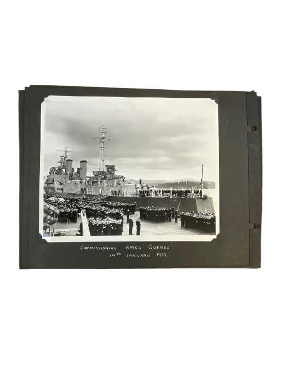 WW2 Canadian RCN Navy Photograph Album Uniforms Ships N.American Travel - Image 13