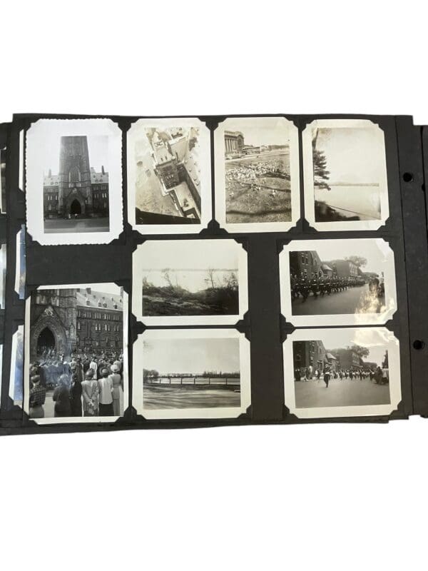 WW2 Canadian RCN Navy Photograph Album Uniforms Ships N.American Travel - Image 9