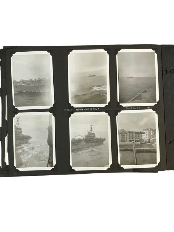 WW2 Canadian RCN Navy Photograph Album Uniforms Ships N.American Travel - Image 6