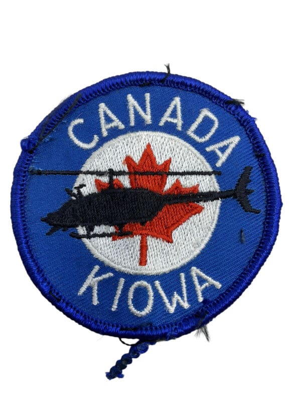 Canadian Forces RCAF Canada Kiowa Helicopter Squadron Crest Patch Vintage