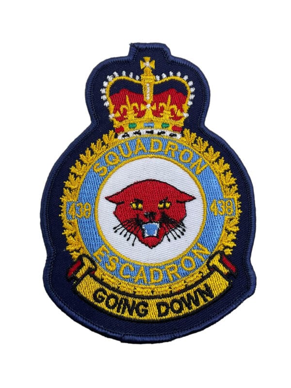 Canadian Forces RCAF 438 Squadron Heraldic Crest Patch Vintage