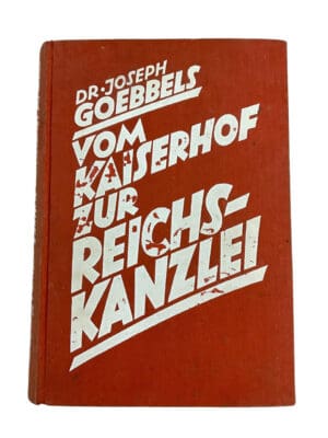 WW2 German Dr. Joseph Goebbels Autobiography GERMAN TEXT Hardcover Reference Book