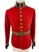Pre WW1 Canadian RMC Officers Scarlet Named Tunic with Rare Buckle