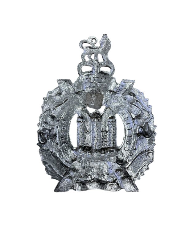 British Kings Own Scottish Borderers Staybright Cap Badge