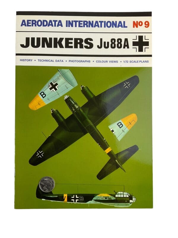 WW2 German Luftwaffe Aerodata International No 9 Junkers Ju88A Softcover Reference Book