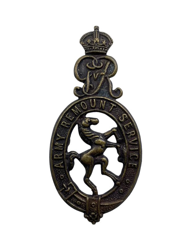 WW1 British BEF Army Remount Service Cap Badge