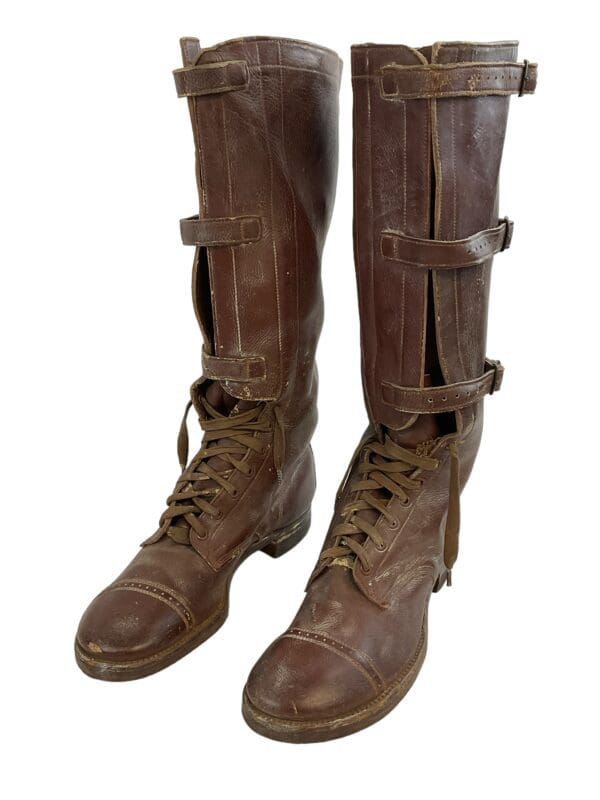 WW2 US Philippines Scout Named High Boots Size 8D