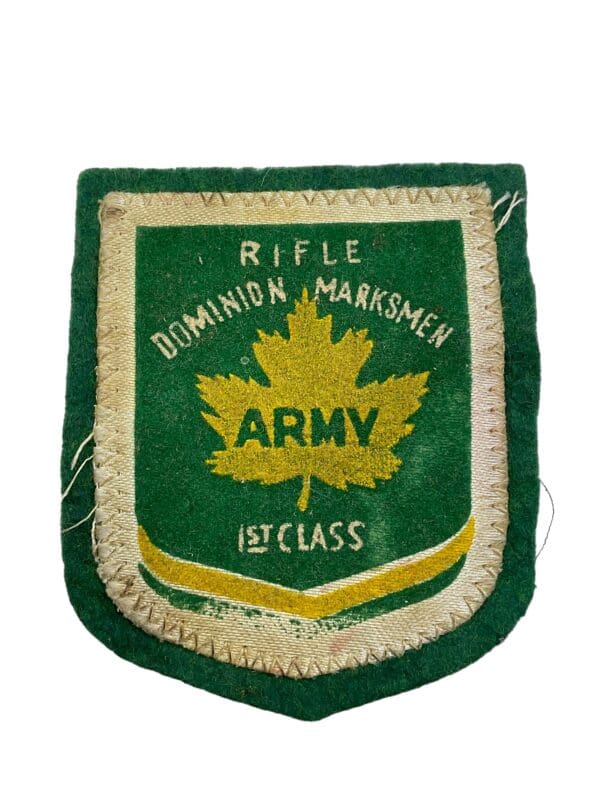 Canadian Army Dominion Rifle Marksmen 1st Class Patch