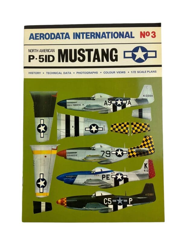 WW2 US USAAF Aerodata International No 3 P-51D Mustang Softcover Reference Book