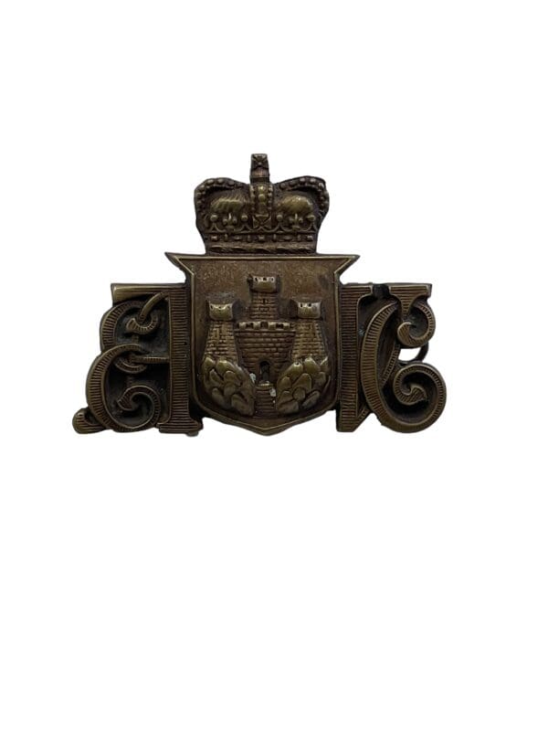 British Edinburg City Artillery Volunteer Corps Cap Badge